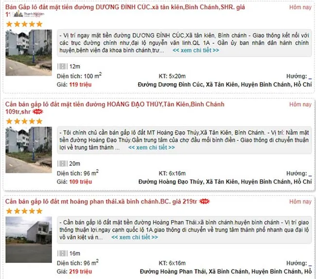 Cẩn trọng với thông tin rao bán bất động sản trên mạng 2 Cẩn thận trước thông tin rao bán bất động sản trên mạng - 1