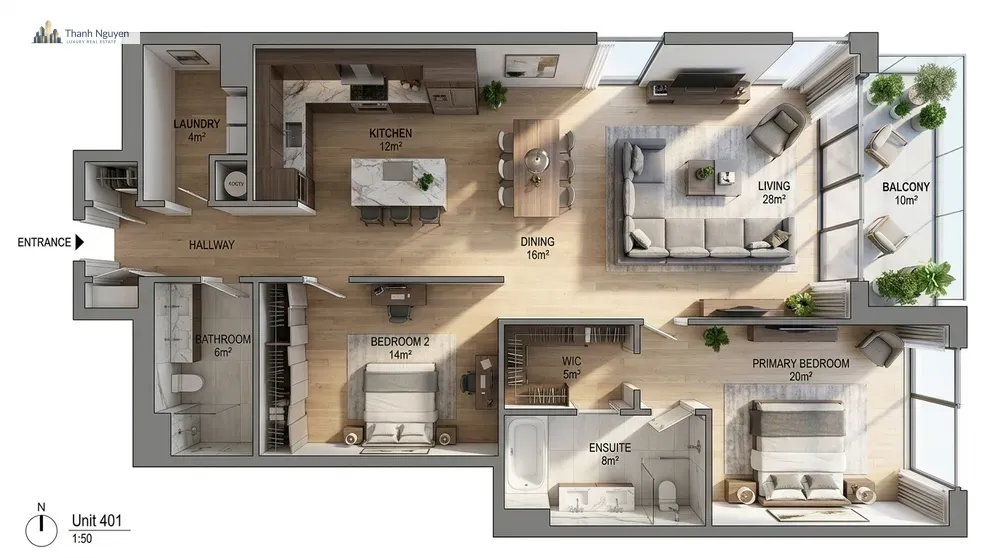 Chi tiết mặt bằng Vinhomes Sài Gòn Park - 2