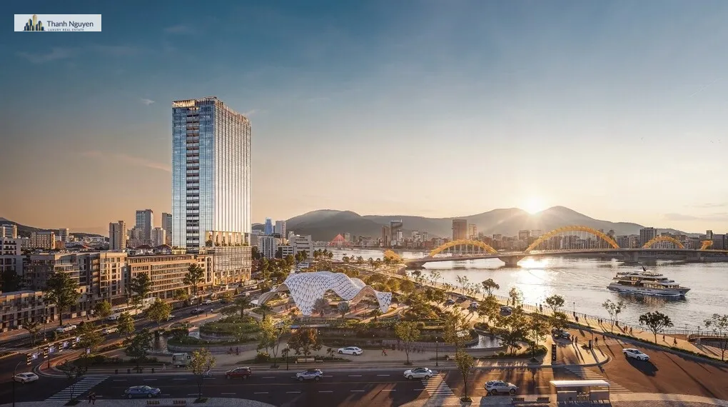 Phối cảnh dự án gần cầu Rồng. Ảnh: M Riverside Danang