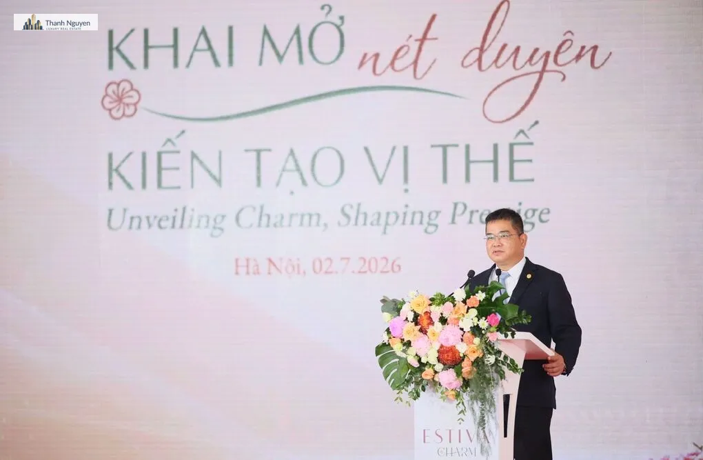 Ông Nguyễn Vũ Anh Tú, Tổng giám đốc công ty Cổ phần Địa ốc Phú Long chia sẻ tại sự kiện. Ảnh: Keppel