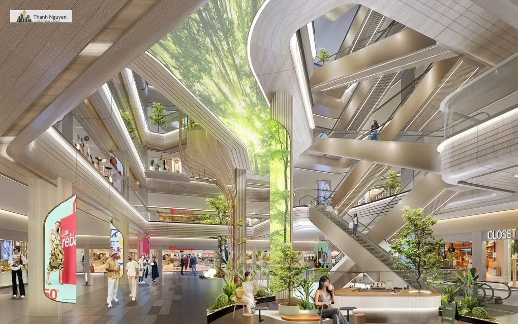 Phối cảnh không gian mua sắm ưu tiên trải nghiệm tại Westlake Square Hanoi. Ảnh: Toshin Development