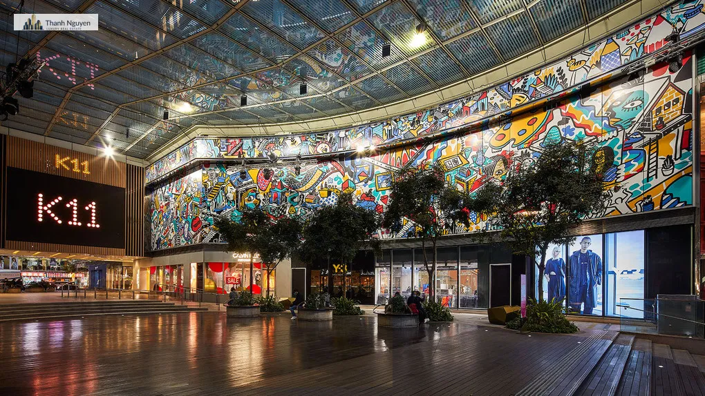 Không gian bán lẻ kết hợp nghệ thuật và phong cách sống tại K11 Art Mall. Ảnh: K11 Art Mall