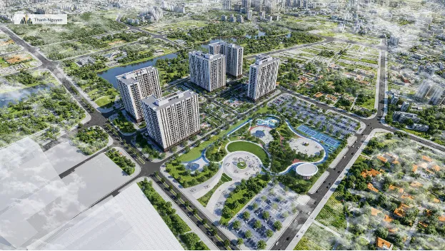 Phối cảnh dự án khu nhà ở xã hội Tiên Dương 2. Ảnh: Evergreen Bắc Giang