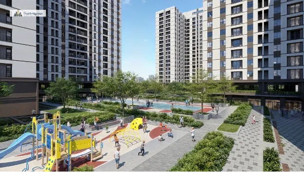 Phối cảnh dự án khu nhà ở xã hội Tiên Dương 2. Ảnh: Evergreen Bắc Giang