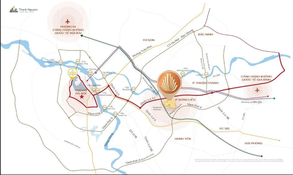 Bắc Ninh: Dự án Hồng Hạc City được phép bán cho người nước ngoài 3 Bản đồ tham khảo vị trí dự án. Ảnh: Phú Mỹ Hưng