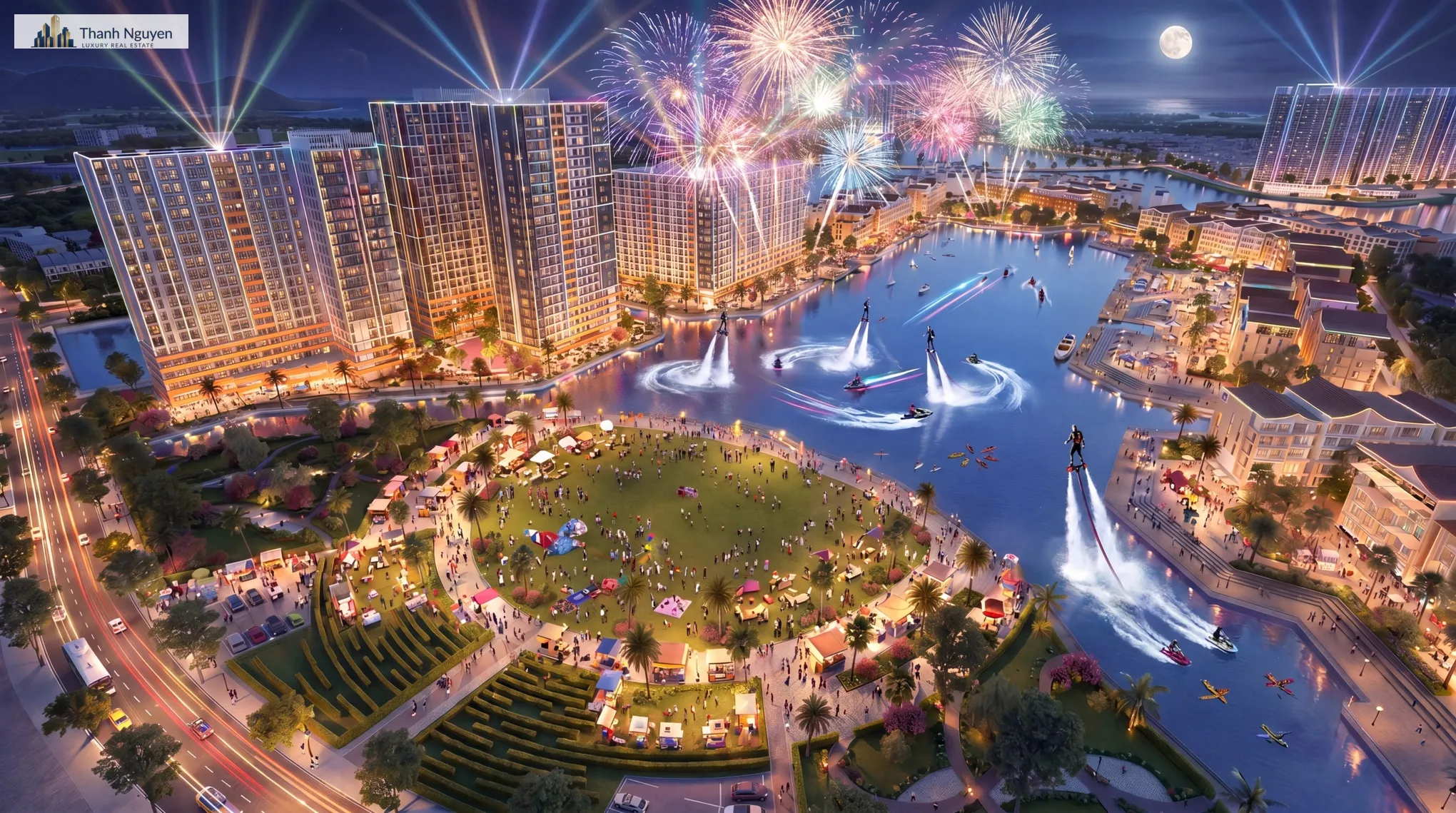 Sun Group ra mắt The Fest 2 Nha Trang: Căn hộ tâm mạch lễ hội 3 Festival Island được quy hoạch trở thành tâm điểm vui chơi, giải trí và lễ hội của đại đô thị Charmora City. Ảnh: Sun Property