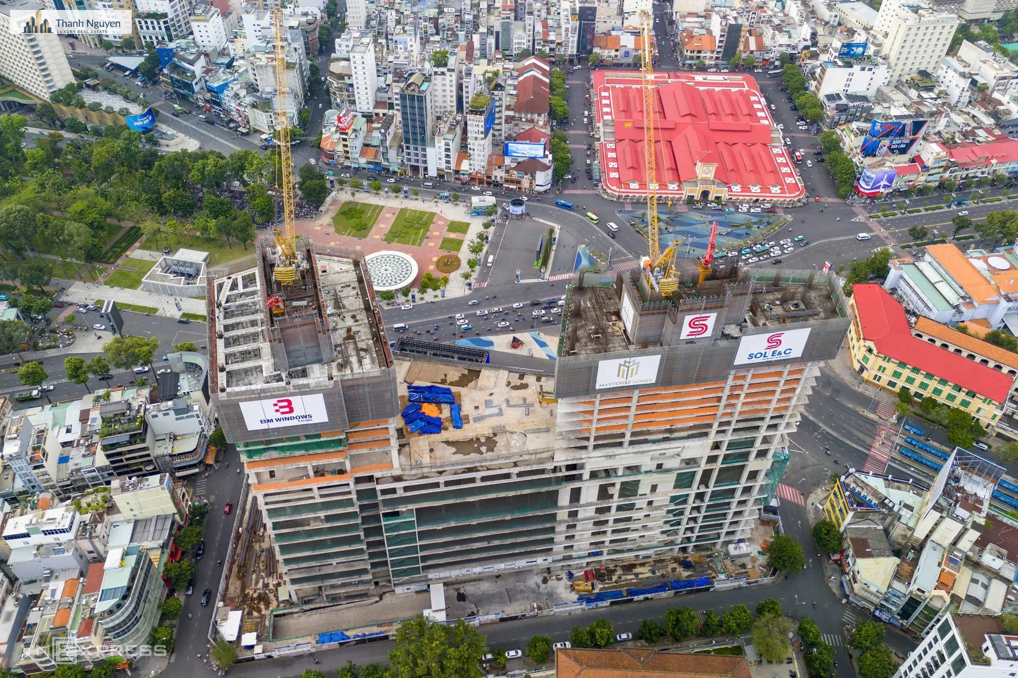 One Central Saigon: 214 Căn Hộ Siêu Sang Tứ Giác Bến Thành Đủ Điều Kiện Bán 2 Dự án One Central Saigon tại tứ giác Bến Thành, TP HCM. Ảnh: Phương Uyên