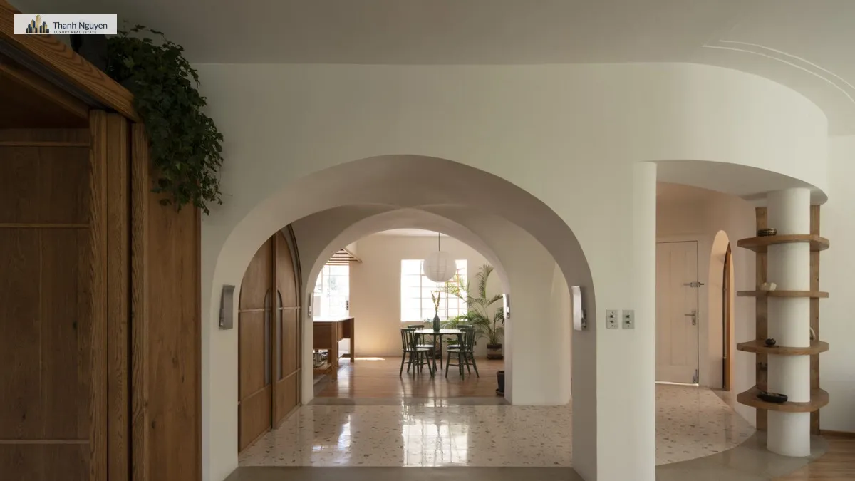 Căn hộ 150m2 Mexico City: Art Deco tái sinh với đường cong mở rộng không gian