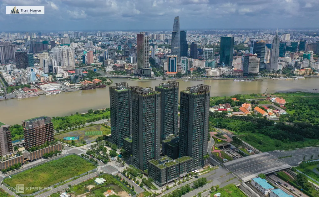 Keppel Thoái Vốn Empire City Thủ Thiêm 270 Triệu USD 2 Bất động sản khu Đông TP HCM, khu vực bán đảo Thủ Thiêm. Ảnh: Quỳnh Trần