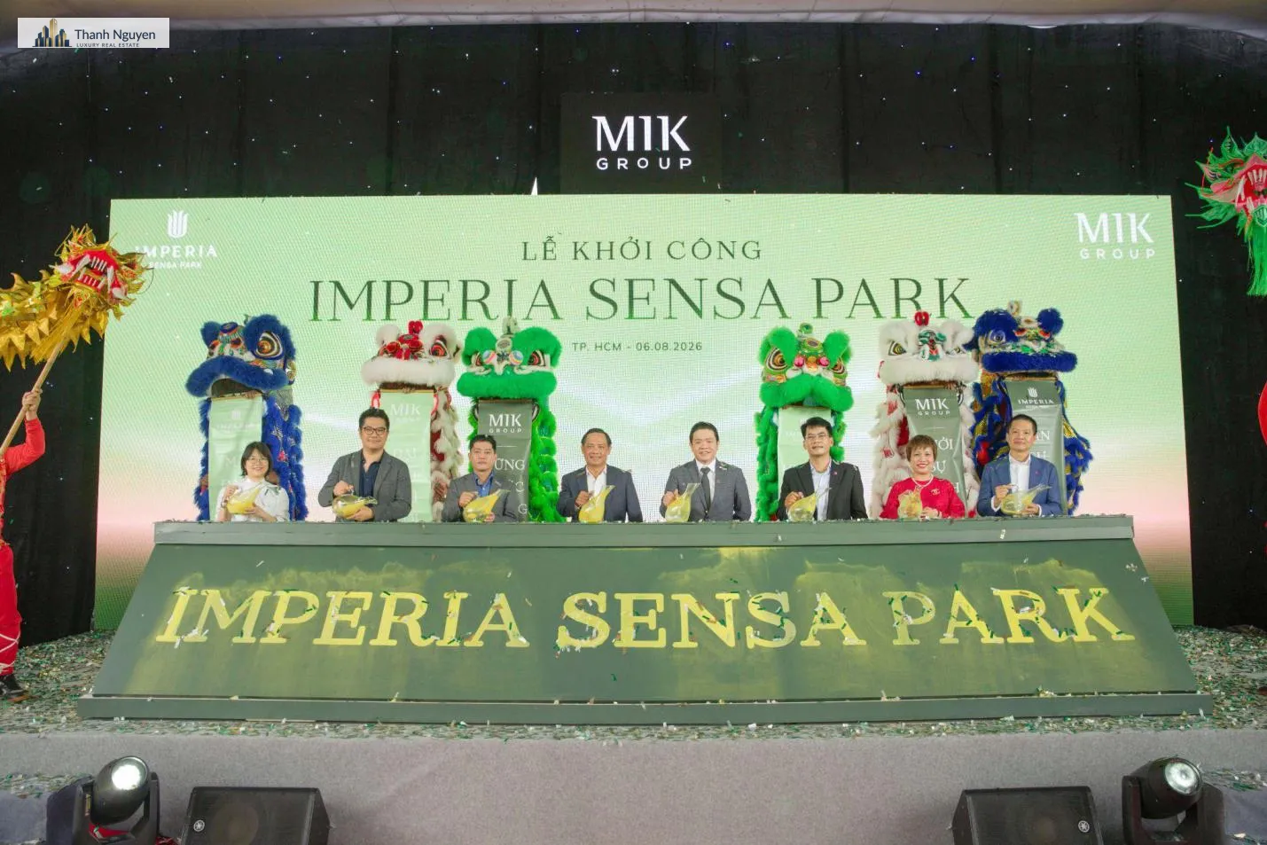 MIK Group Khởi Công Imperia Sensa Park: Hơn 1000 Căn Hộ Phía Đông TP HCM 2 Nghi thức khởi công dự án Imperia Sensa Park. Ảnh: MIK Group
