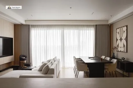 Căn hộ tối giản 125m2 TP.HCM: Nâng tầm hoàn thiện và vật liệu 2 Căn hộ tối giản lấy 'độ hoàn thiện' làm điểm nhấn