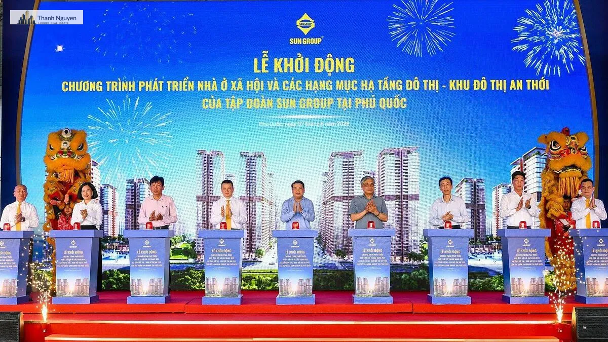 Sun Group Khởi Công 50.000 Nhà Ở Xã Hội & Cho Thuê Tại Phú Quốc