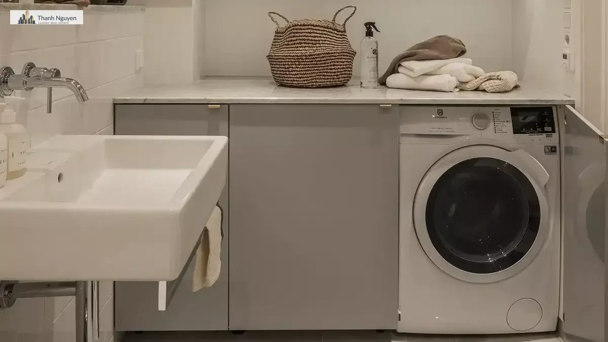 Đặt máy giặt sấy trong bếp hay nhà vệ sinh: Lựa chọn tối ưu cho căn hộ nhỏ?